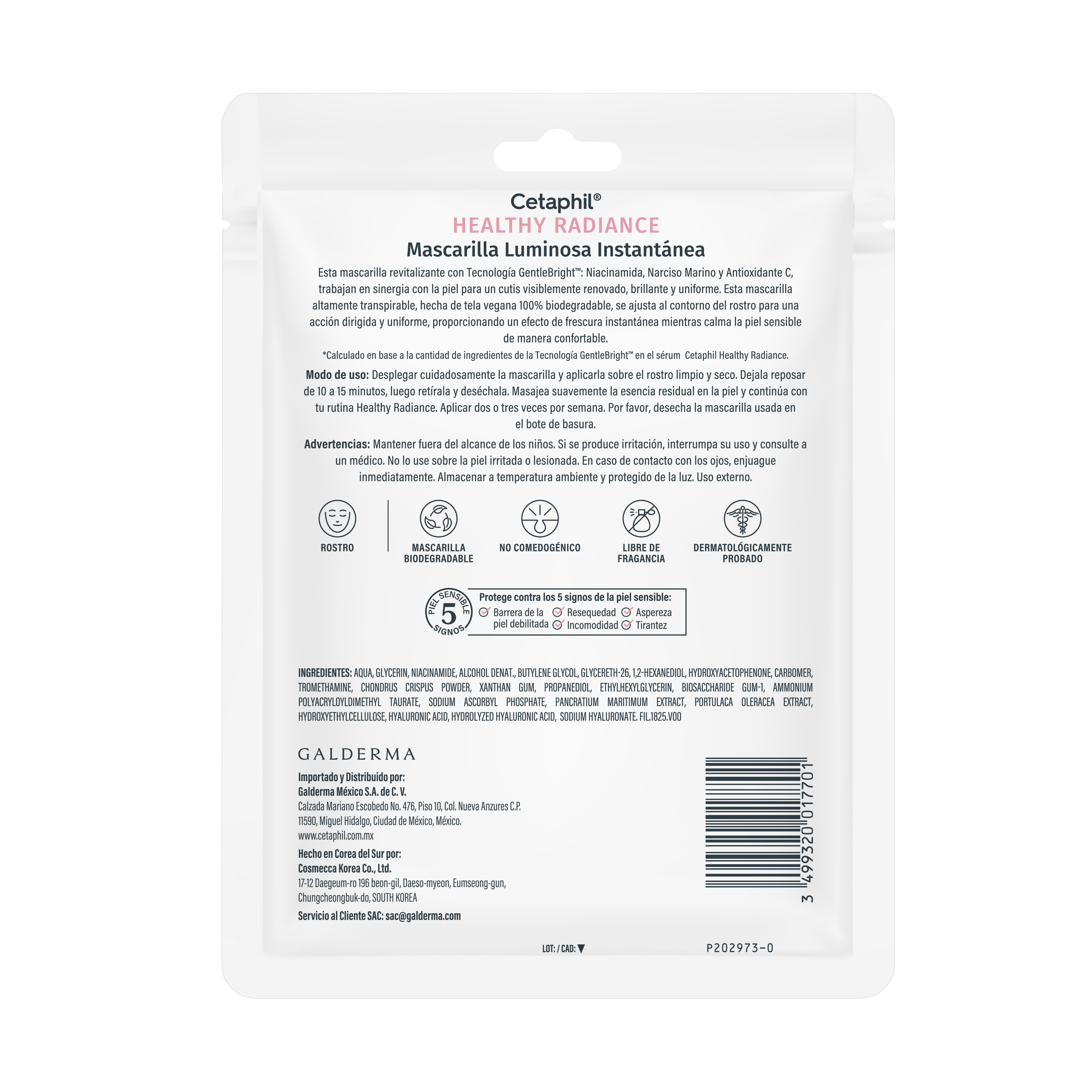 CETAPHIL Healthy Radiance Mascarilla Luminosa Instant&aacute;nea (138ml)