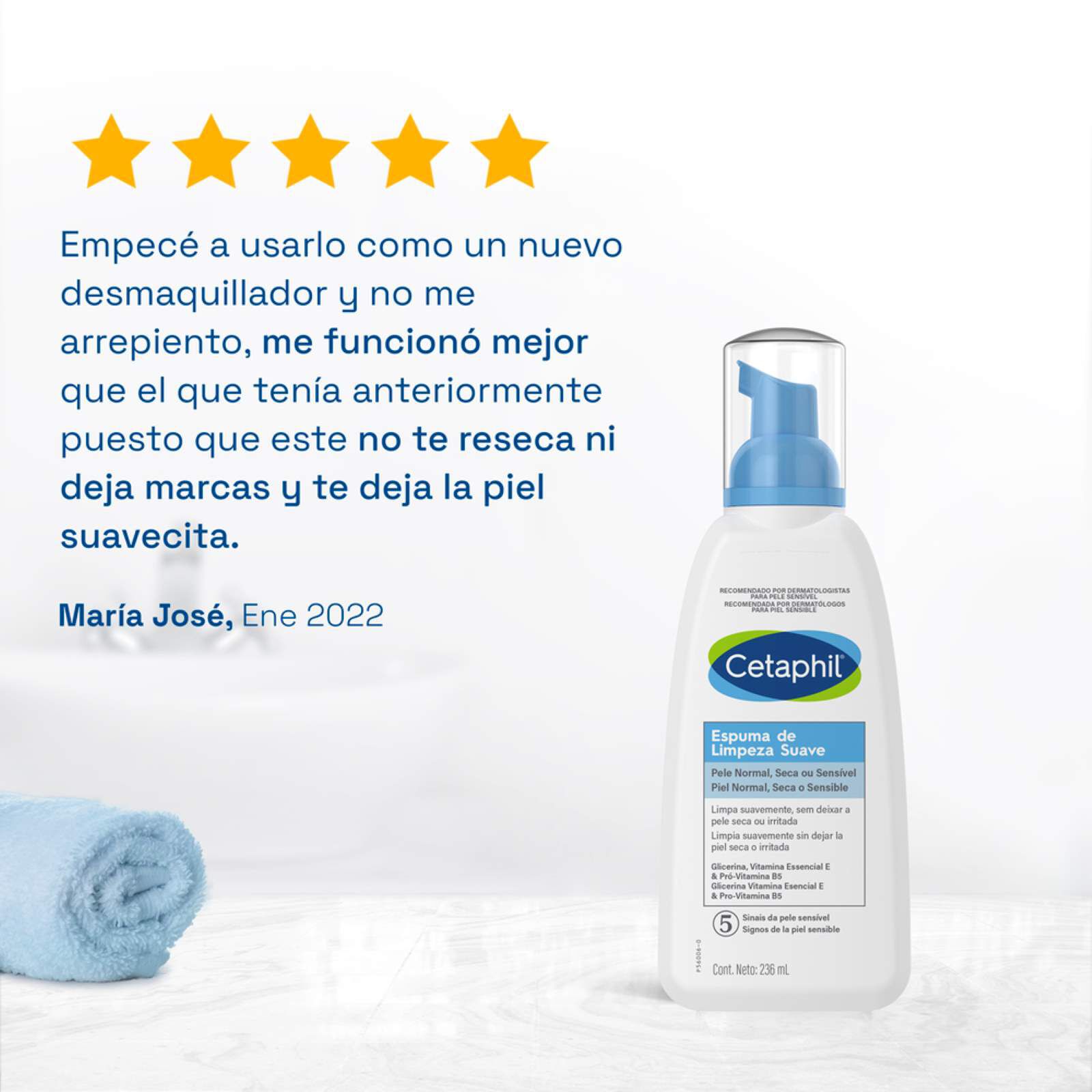 CETAPHIL Espuma de Limpieza Suave