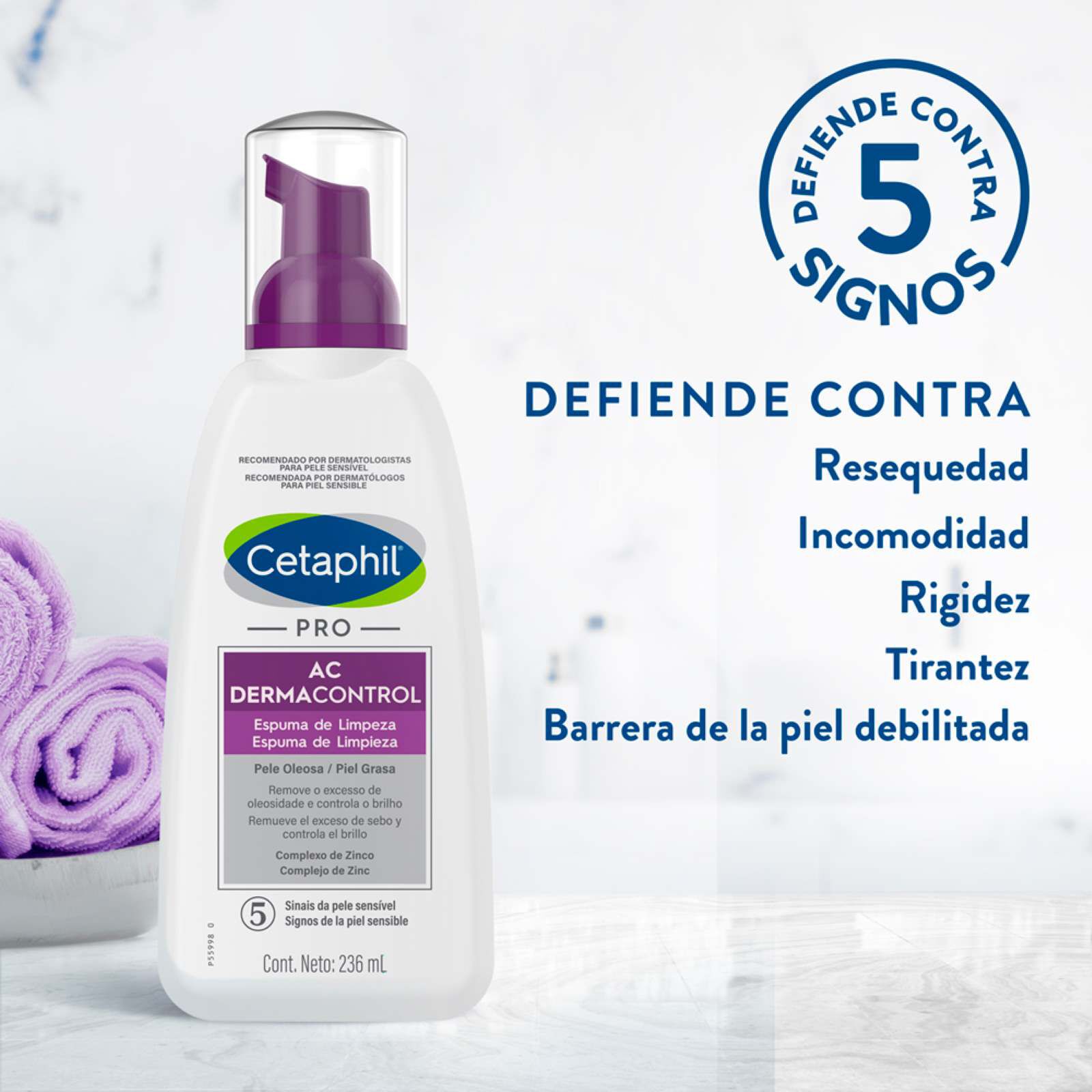 CETAPHIL PRO AC Dermacontrol Espuma de Limpieza