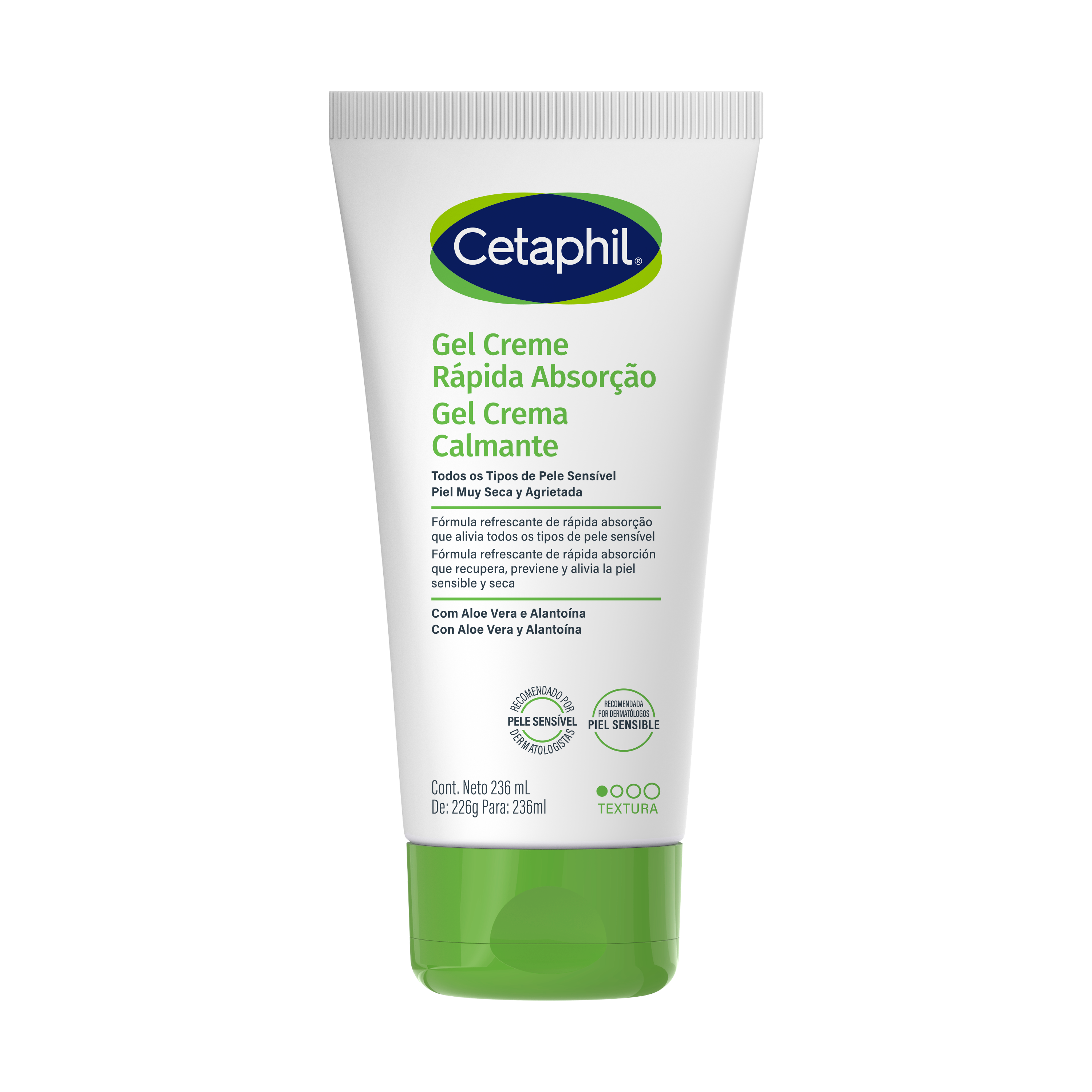 CETAPHIL Gel Crema Calmante con Aloe Vera en y Alanto&iacute;na (226g)