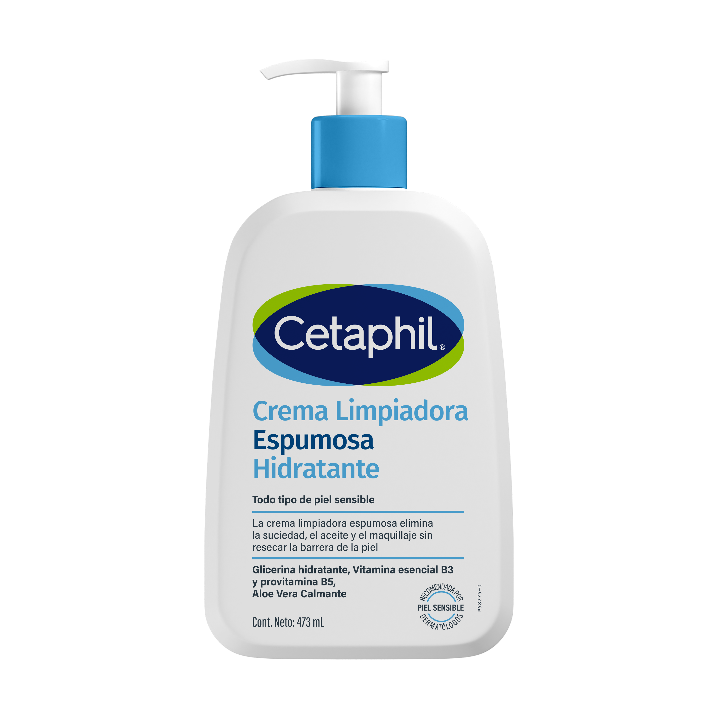 CETAPHIL Crema Limpiadora Espumosa Hidratante (473ml)