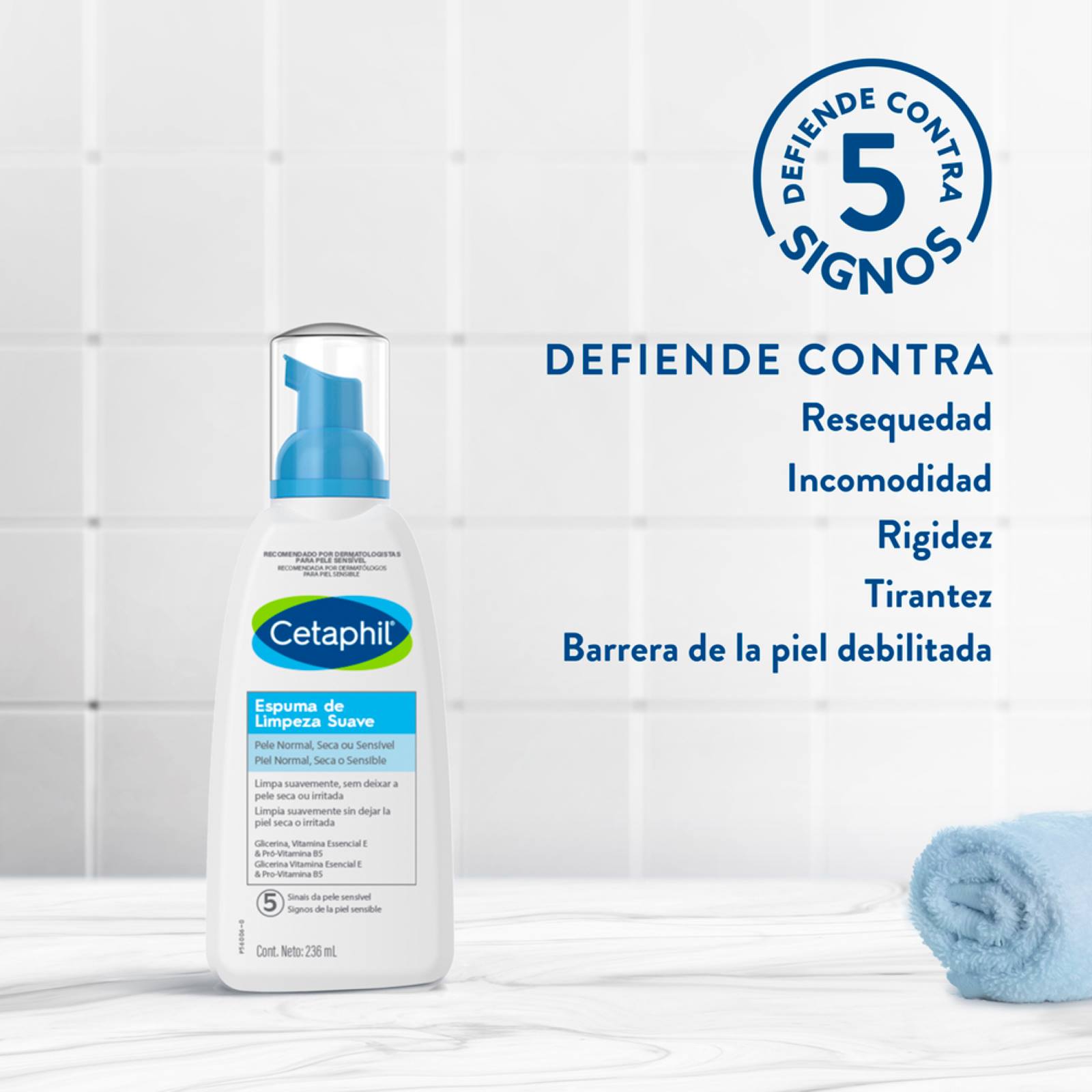 CETAPHIL Espuma de Limpieza Suave