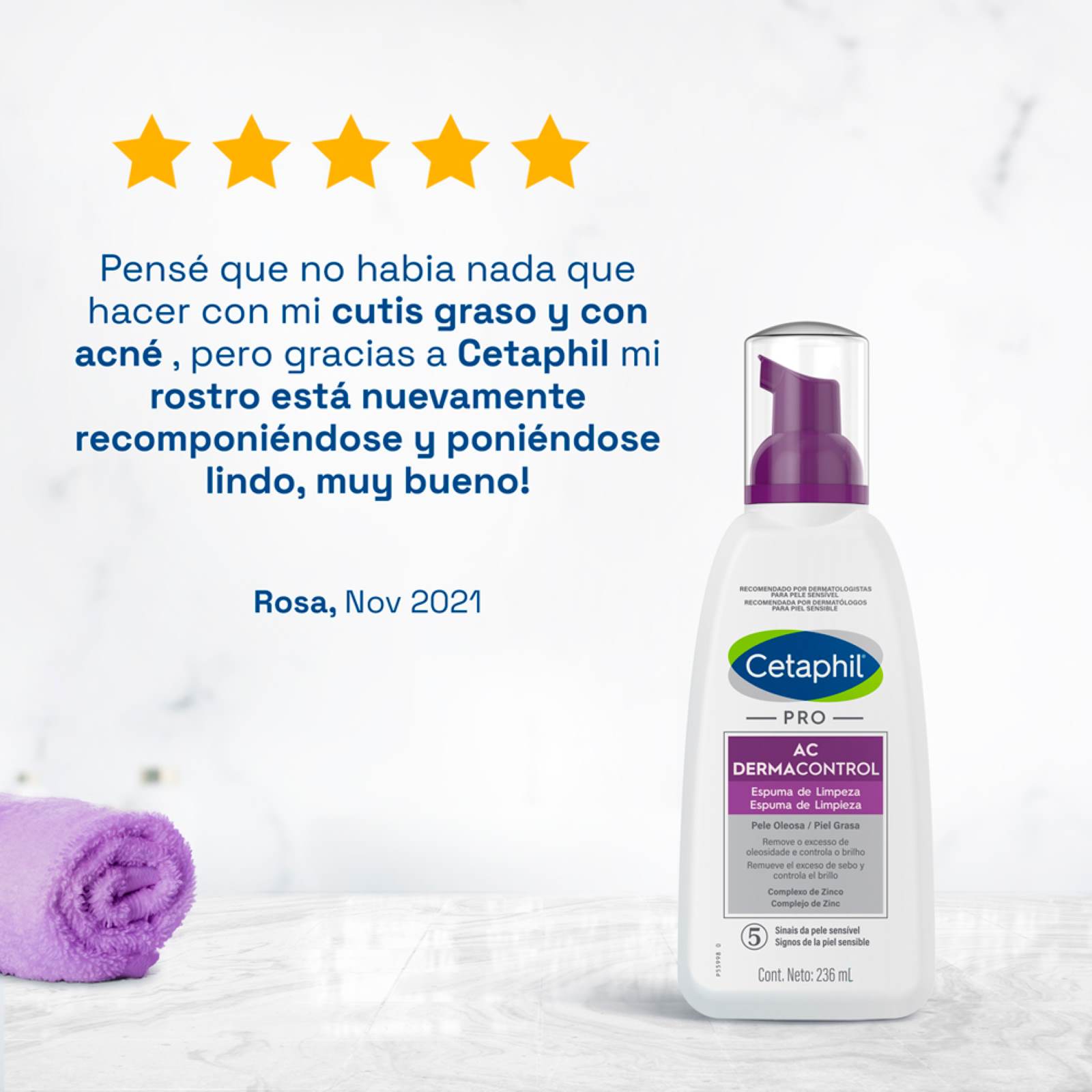 CETAPHIL PRO AC Dermacontrol Espuma de Limpieza