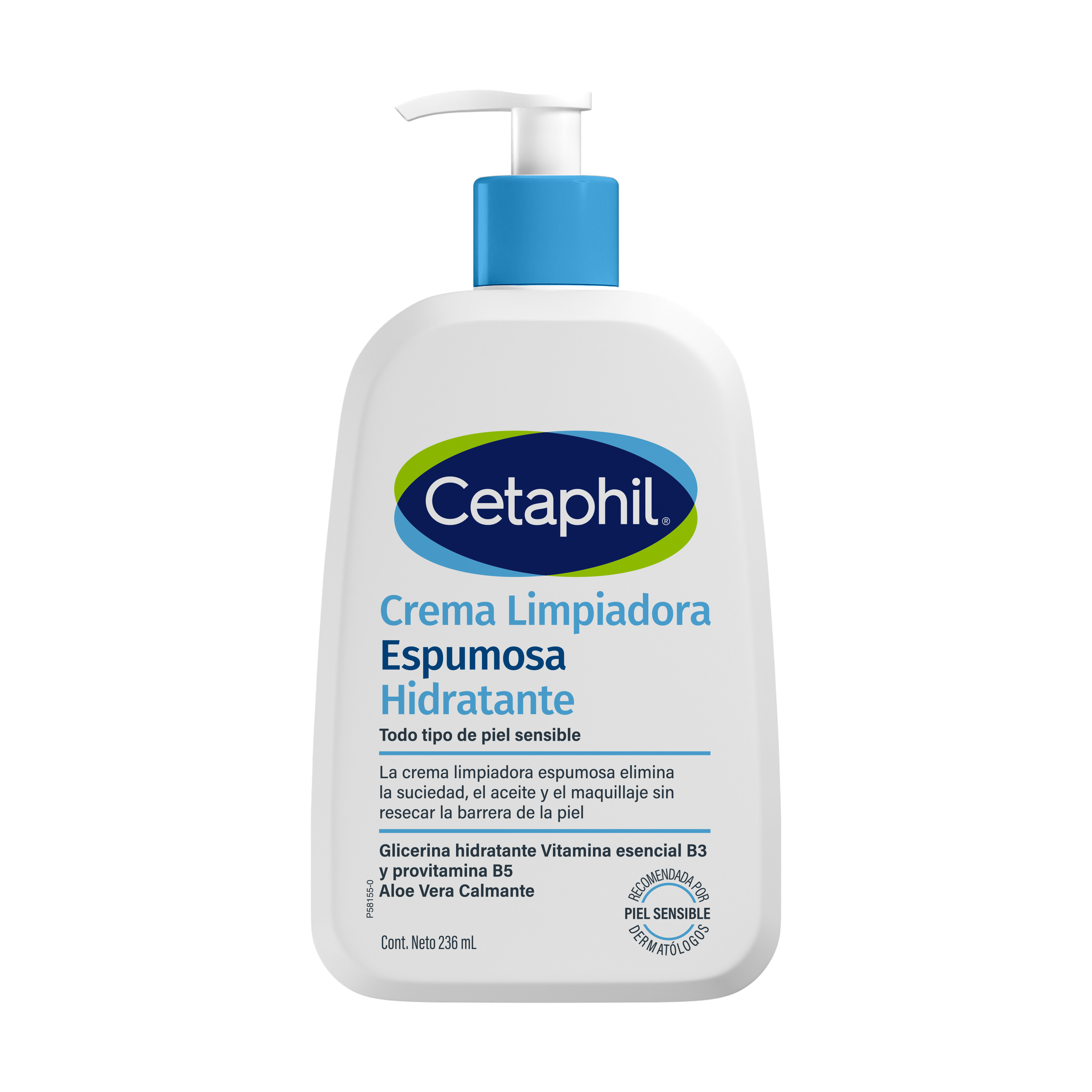 CETAPHIL Crema Limpiadora Espumosa Hidratante (236ml)