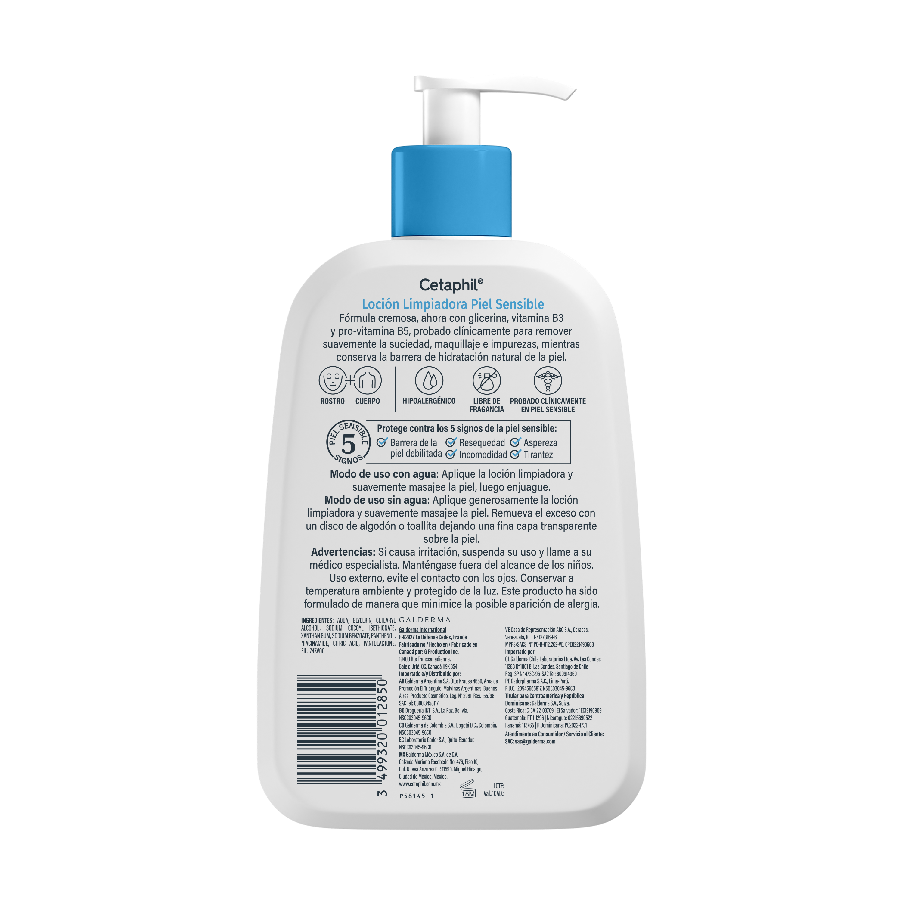 CETAPHIL Loci&oacute;n Limpiadora Piel Sensible